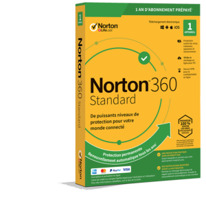 CLÉ Norton 360 STANDARD | 1 POSTE | PC/MAC/ANDROID/iOS | CODE PAR EMAIL