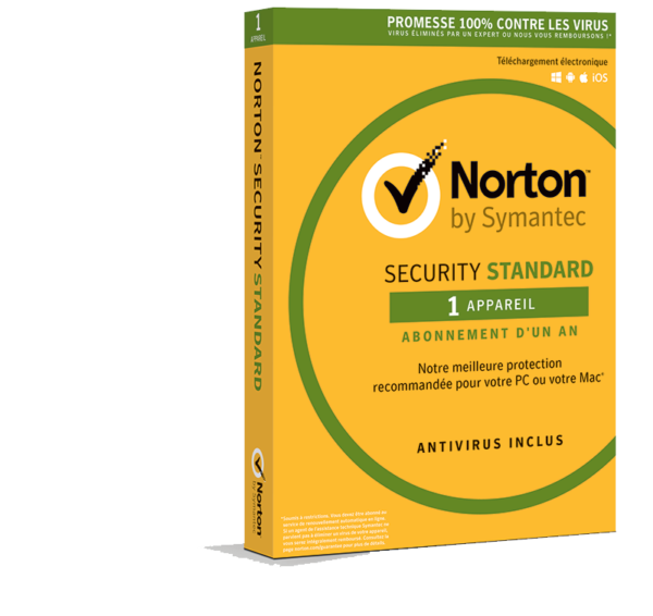 CLE NORTON SECURITY STANDARD | 1 POSTE | PC/MAC/ANDROID/iOS | CODE PAR EMAI