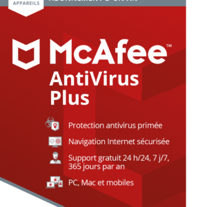McAfee AntiVirus PLUS, Sécurité Internet, 1O POSTES