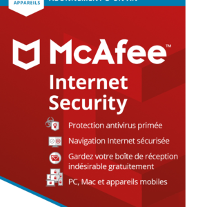 McAfee Internet Security, Antivirus et sécurité Internet, 3 appareils