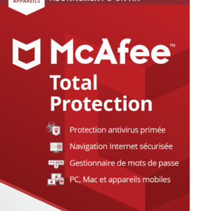 McAfee Total Protection, Antivirus et sécurité Internet, 5 appareils